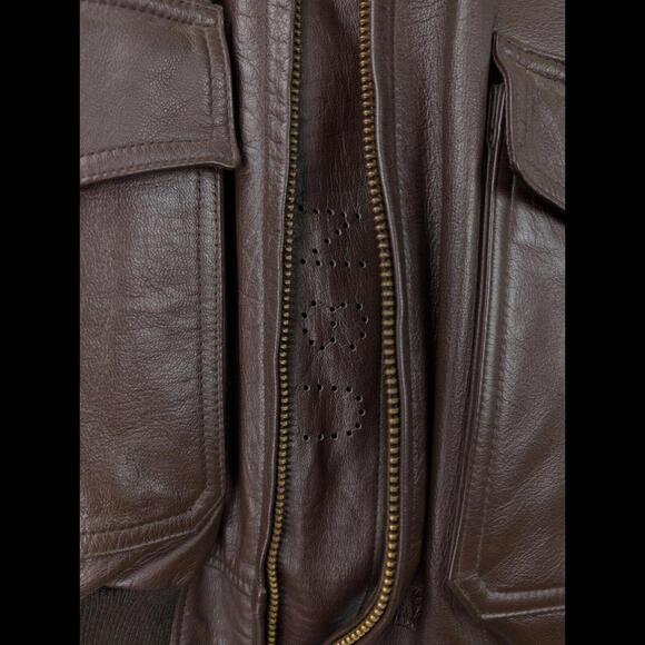 [SOLD] GIBSON & BARNES x US NAVY Men's Sz US 38R G-1 Intermediate Flight Jacket - Picture 13 of 14